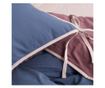 Lenjerie de pat dublu, Majoli Bahar Home Collection, 100% bumbac poplin, 144 TC, pentru 2 persoane, 4 piese, Demeter Storm