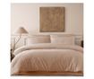 Lenjerie de pat dublu, Majoli Bahar Home Collection, 100% bumbac cu broderie dantelata, 4 piese, Roz, Lavinya Ballet 240 x 260