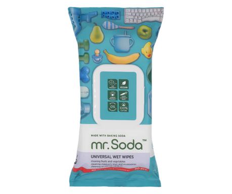 Univerzalni vlažni robčki z natrijevim bikarbonatom, 80 kosov, Mr.Soda