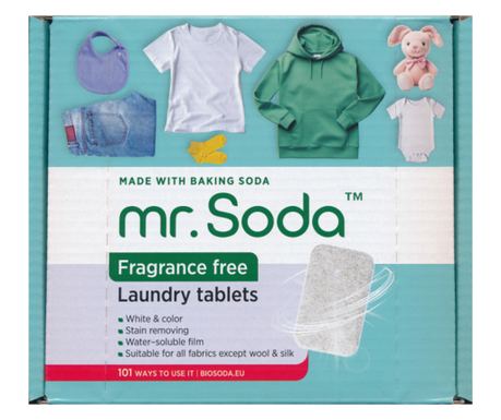 Tablete za pralni stroj z natrijevim bikarbonatom, 30 kosov x 25g, Mr.Soda
