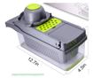 Razatoare MULTIFUNCTIONALA legume si fructe 9 piese, lame inox + maner protectie