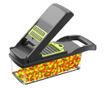 Razatoare Multifunctionala Mevis Line , pentru legume si fructe, 13 piese, Lame Inox, Verde