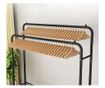 Stender suport pentru umerase si pantofi, Rebiko, 150 x 110 x 54 cm, Negru