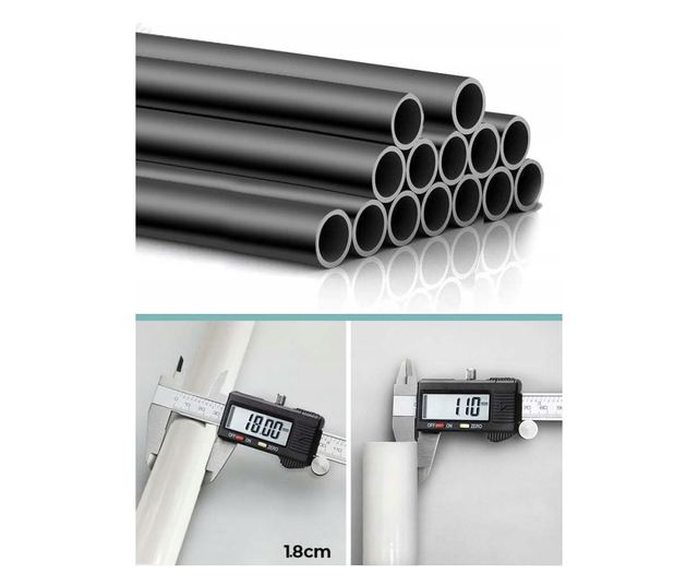 Stender suport pentru umerase si pantofi, Rebiko, 150 x 110 x 54 cm, Negru