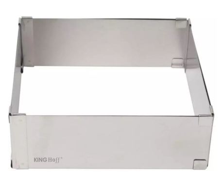 Kinghoff KH 1906 tepsi, állítható 15,5-28 cm, rozsdamentes acél, ezüst
