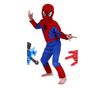Spiderman M öltöny szett, 110-120 cm, kilövő tapadókorongokkal és kesztyű korongokkal