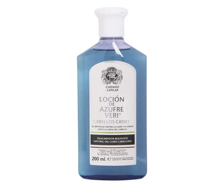 Hidratantno zdravljenje proti izpadanju za beljene blond ali sive lase, Azufre Veri Loción Equilibrante Cabello Gris, 200 ml