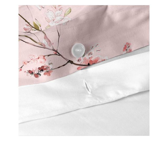 Navlaka za poplun Chinoiserie ružičasta 155x220 cm (Single) Višebojna
