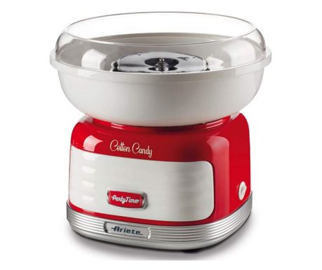 Машина за захарен памук Ariete COTTON CANDY PARTY TIME 2973/00, 450W, Вграден дозатр, Червен
