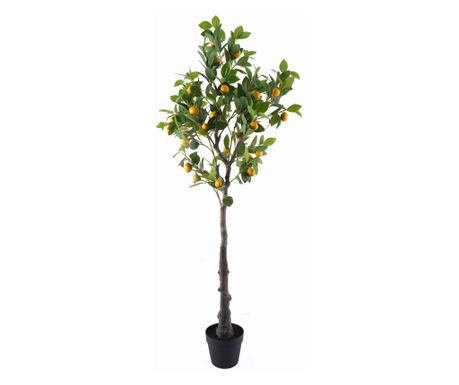 ORIGEN Декор за дома Xgra Изкуствено лимоново дърво 160 см - Натуралистична декорация за дома, офиса и събития - Реалистично зел