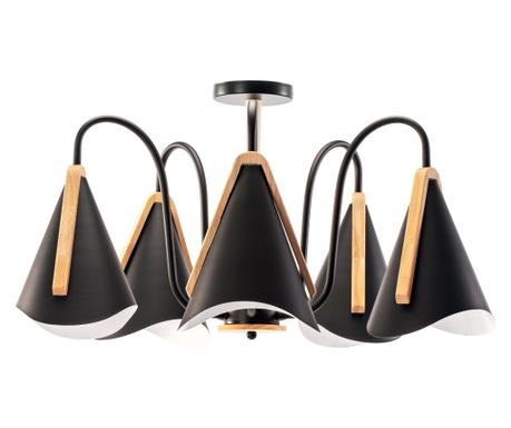 Stropna Svetilka Toolight App607-5C Črna - 55X55X37CM