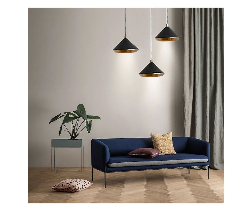 Κρεμαστό Φωτιστικό Οροφής Toolight App1005-1Cp Μαύρο - 15X20X15Cm - 2