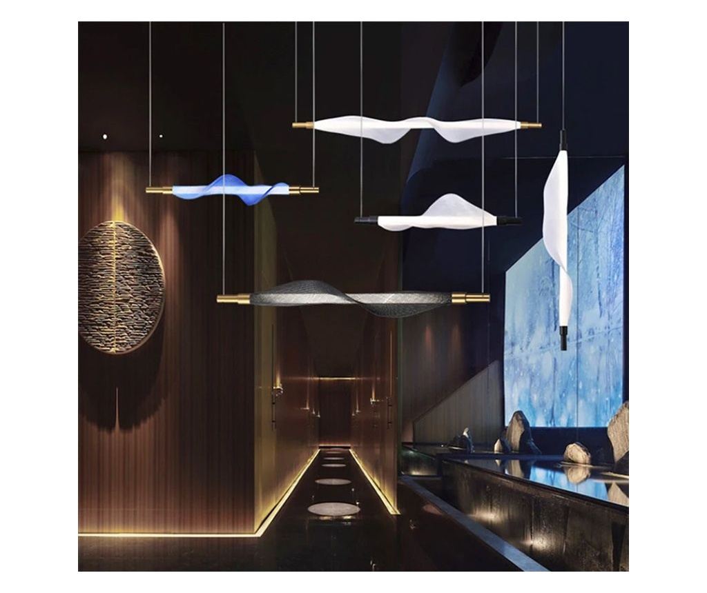 Lampă Suspendată De Tavan Toolight App1444-10Cp Alb - 88X12X15CM - 9