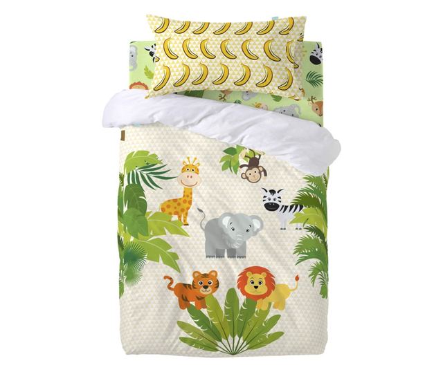 Долен чаршаф с ластик Wild 60x120x14 см (Легло) Многоцветен