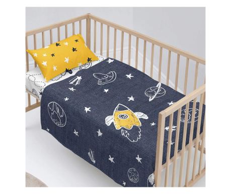 Σετ κλινοσκεπασμάτων 2 τεμαχίων Starspace 100x130 εκ. (Κούνια) Πολύχρωμο