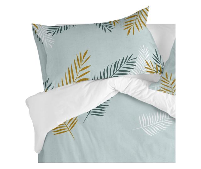 Μαξιλαροθήκη Foliage mint 45x110 cm Πολύχρωμο