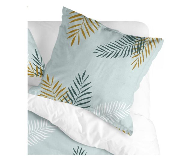 Μαξιλαροθήκη Foliage mint 45x110 cm Πολύχρωμο