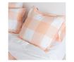 Μαξιλαροθήκη Gingham 80x80 εκ Ροδάκινο