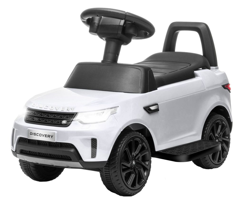 Mașinuță Electrică pentru Copii 18 Luni-5 Ani cu Licență Land Rover cu Muzică, USB și MP, 65x43x40 cm ,Alb