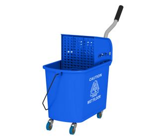 Професионална количка за почистване с моп, кофа 20L, 60x27x70.5 см, синя