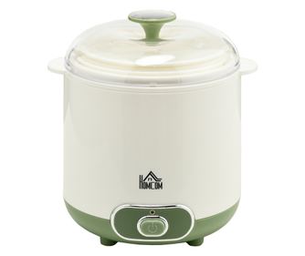 Уред за кисело мляко с цедка, бял