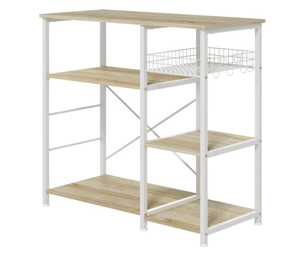 Microwave Oven Kitchen Shelf with 4 Shelves