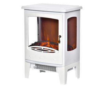 Електрическа камина с 3-странен ефект на отворен пламък, 1000W-2000W