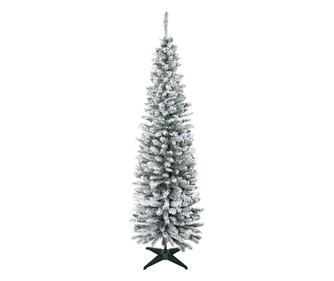 Pom de Craciun 180 cm Pin artificial acoperit cu plus alb cu 390 ramuri