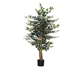 Ficus artificial in ghiveci cu 702 frunze multicolore, Plante artificiale pentru interior si exterior, pentru decorarea casei, b