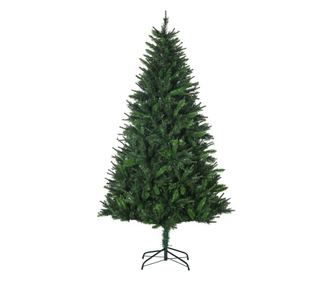 Brad de Craciun Artificial 180cm cu 786 Ramuri Deschidere Automata, Brad de Craciun Bogat cu Postament din Metal Usor de Montat,