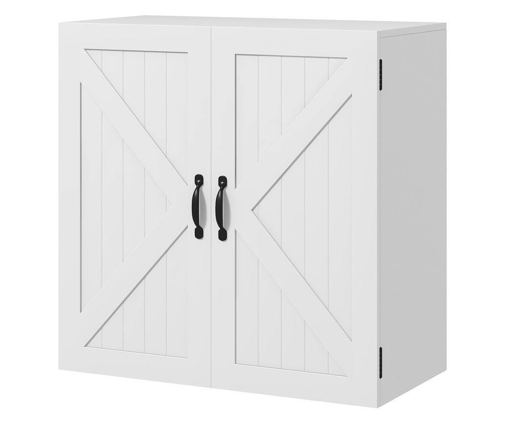 Rustic Bathroom Wall Cabinet, Over-Toilet Storage Cabinet with Adjustable Shelf for Kitchen Entryway