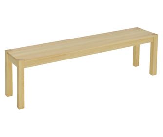 Banca de sufragerie din lemn 150 cm pentru 3 persoane, banca din lemn pentru bucatarie, sufragerie, intrare, efect de lemn natur