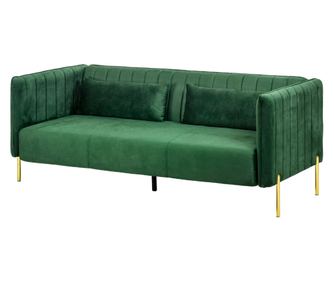 Canapea 3 Locuri cu Perne, 195x88x76cm Verde