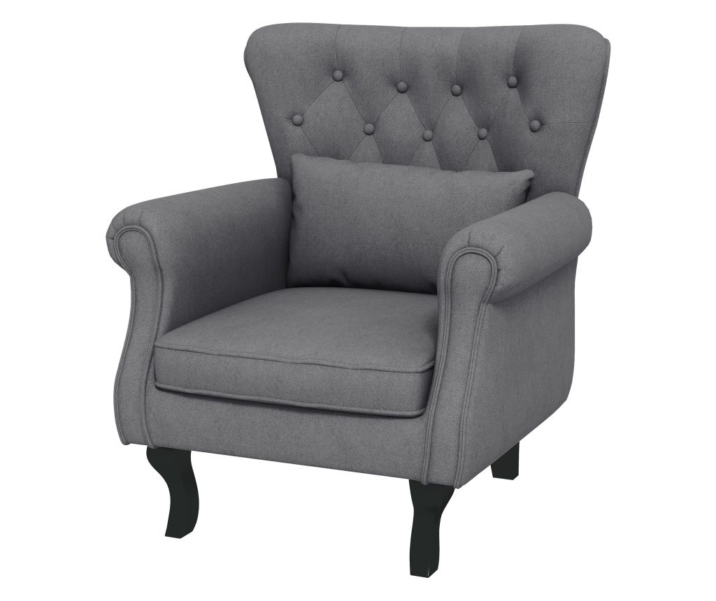 Fotoliu vintage cu spatar cu aripi, Scaun Accent, Fotoliu