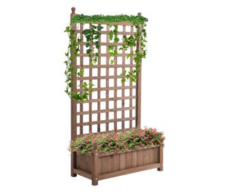 Jardiniera de Exterior din Lemn, Suport pentru Plante