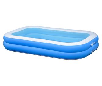 Piscina Gonflabila Dreptunghiulara pentru 1-2 Adulti din PVC, 262x176x56cm, Albastru