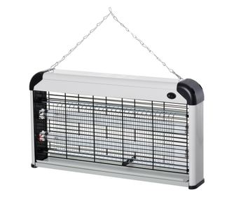 Lampa pentru Insecte Electrica 30W pentru Exterior si Interior de 60m² Argintie