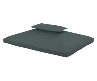 4x3 m Pavilon Tetőfedő 2 szintes kialakítással, Antracitszürke