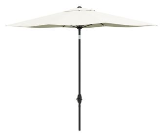 Umbrela de Gradina Dreptunghiulara UV 50+ cu Deschidere cu Manivela si Inclinare Reglabila, 200x300cm, Bej