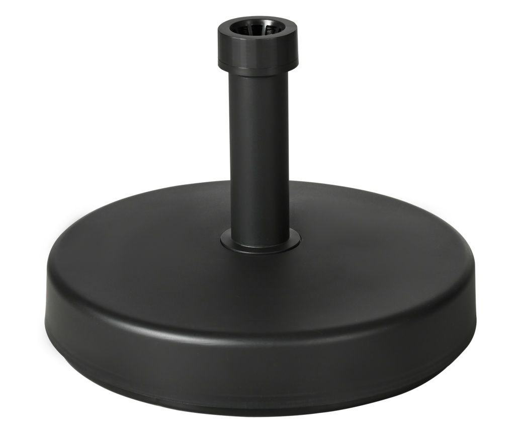 Baza pentru umbrela de gradina din plastic PP, greutate max 18kg, Ø45x33 cm, negru