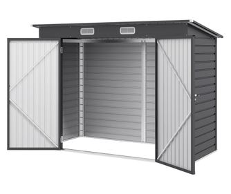 Sopron de Gradina de 8 x 4FT Galvanizat Sopron din Metal