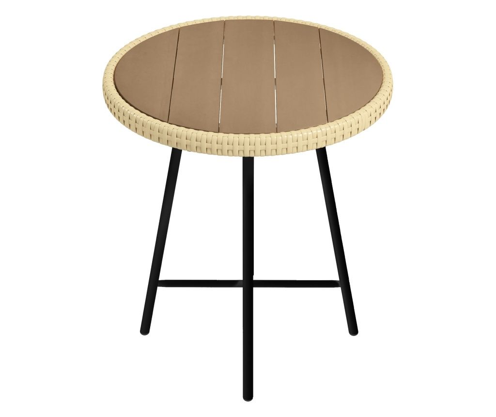 Outdoor Coffee Table, Natural Wood Finish