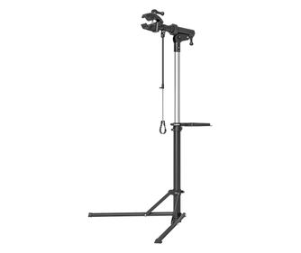 Stativ pentru Reparatii Biciclete cu Inaltime Reglabila, Rotativ 360° si Pliabil, 82x106x107-160 cm, Negru