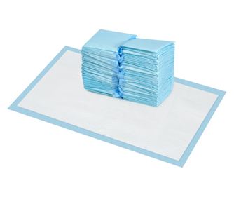 Set 100 Covoare Absorbante pentru Caini cu 6 Straturi, Covoare Igienice pentru Caini, 45x60 cm, Albastru