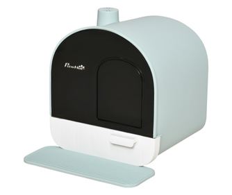 litiera pisici, accesorii incluse, 43x44x47cm, verde