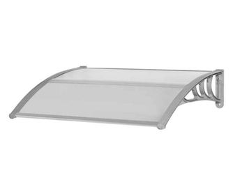 Στέγαστρο Πολυκαρβονικού Υλικού Mercaton, 5 mm, 100x80x23 cm, Διάφανο