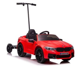 Lean Cars Auto Na Akumulator BMW M5 Z Platformą Dla Rodzica Czerwone Lakierowane