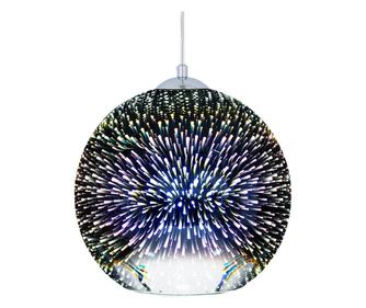 Beliani Viseća lampa Staklo Srebrna SESSERA