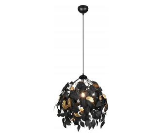 DELIGHT Trio Rl Leavy Viseća Lampa R10461932 Viseća Lampa 1x28W E27 Crna