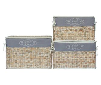 Set 3 košar Francys 56x31x33 cm, 61x36x38 cm, 66x41x43 cm